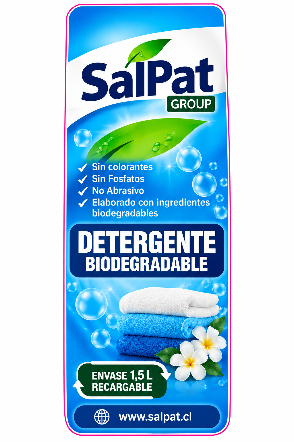 Detergente biodegradable SalPat 1,5 litros