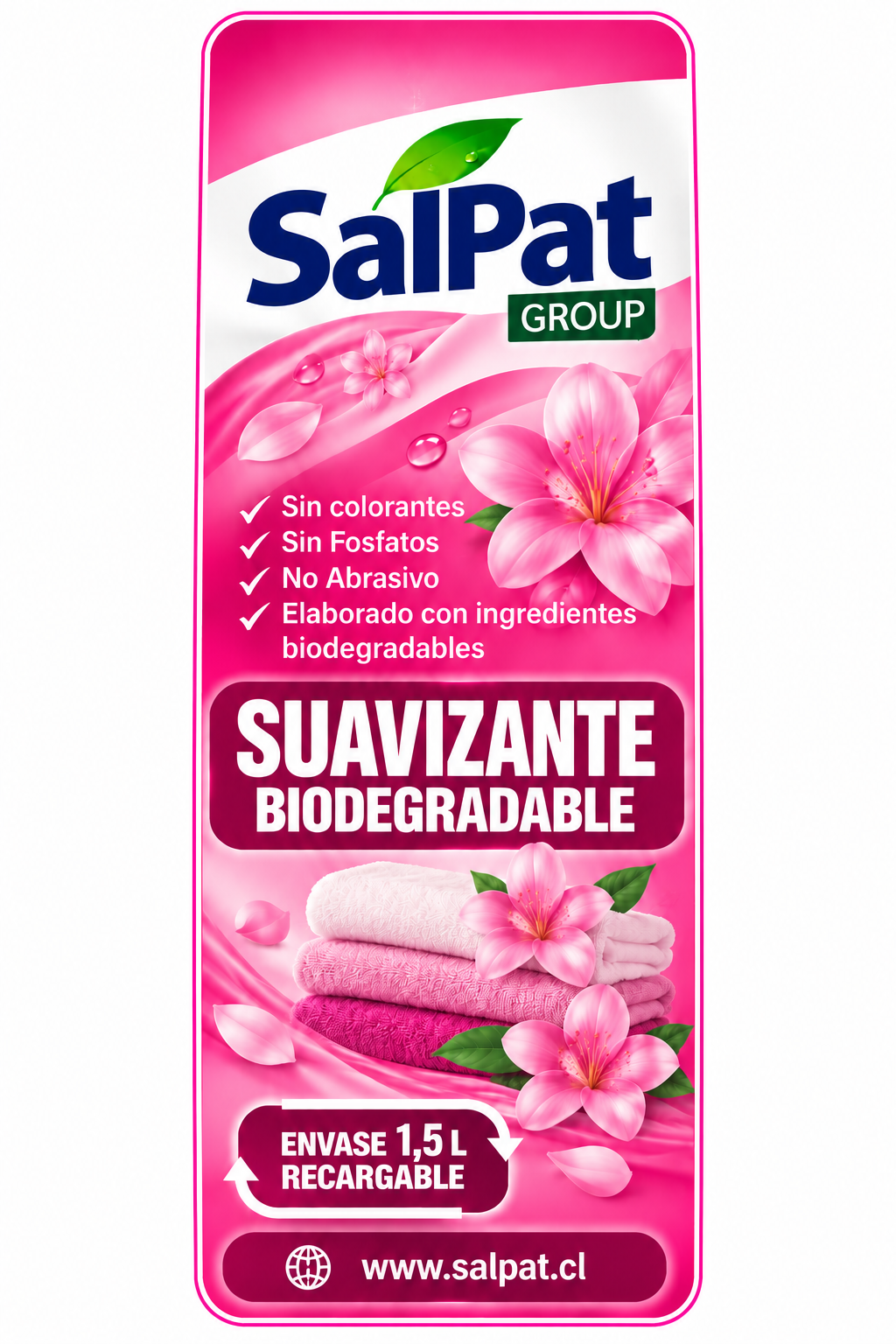 Suavizante biodegradable SalPat 1,5 litros